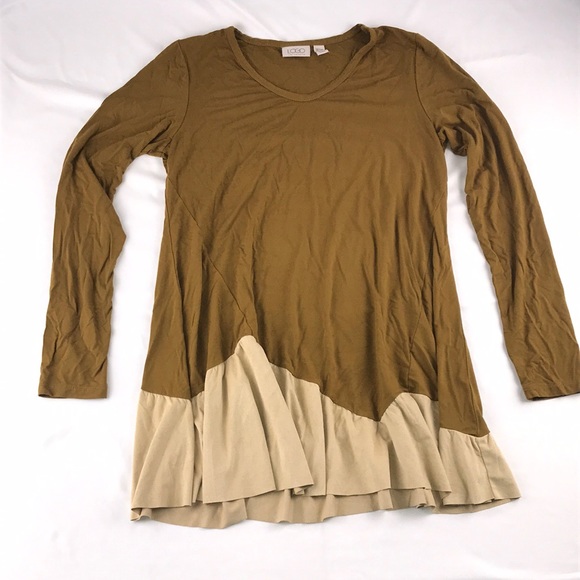 LOGO by Lori Goldstein Rayon 230 Top Faux Suede XS - Picture 1 of 7